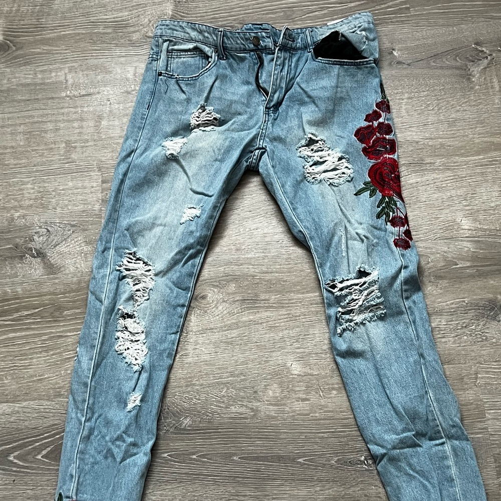 Y&R SKINNY JEANS WOTH ROSES
